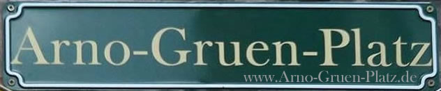 Arno-Gruen-Platz-Schild in Gandersheim
